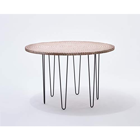 Mottez M504CNO Tischfüße, Draht, Höhe 71 cm, Schwarz, 4 Stück