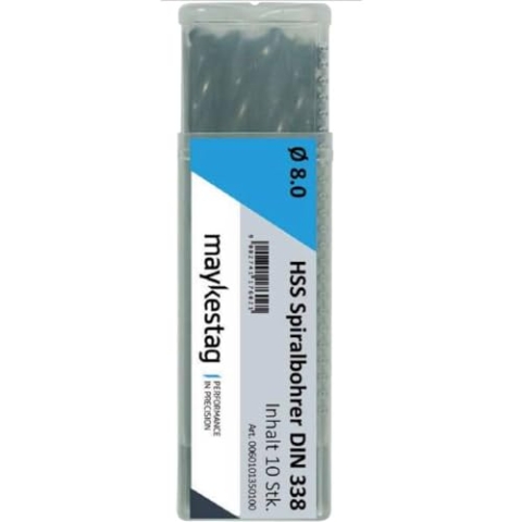 Alpen 60100055100 Spiralbohrer HSS DIN 338 RN 0,55mm