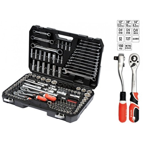 SOCKET SET 14 38 & 12 150PCS