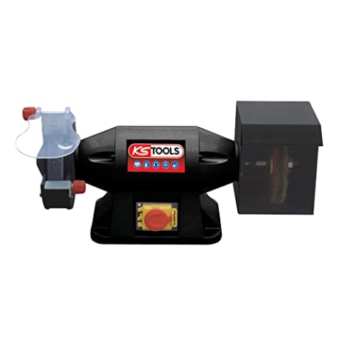 KS Tools 500.8462 Schraubendreher, 900 W, Schleif-/Bürsten-Ø 200 mm, weiß