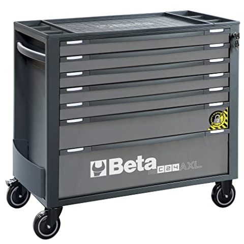 Beta RSC24AXL/7-A - Werkzeugwagen mit 7 schubladen und anti-kipp-system, lange ausführung