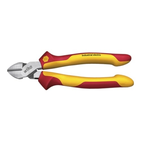 Wiha Alicates de corte diagonal Industrial electric con DynamicJoint® 180 mm, 7" (43464)