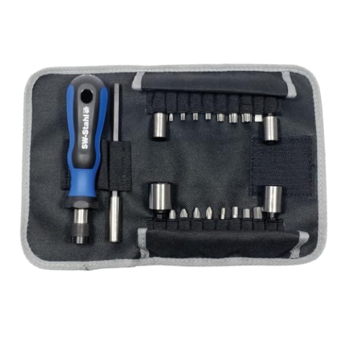 SW-Stahl Profi Zweirad Rolltasche 22-teilig mit Gürtelschlaufe, 07450L