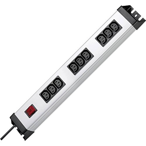 Kopp 227420010 Powerversal Steckdosenleiste, 3 x 3-Fach, IEC320 (Kaltgerätesteckdosen)