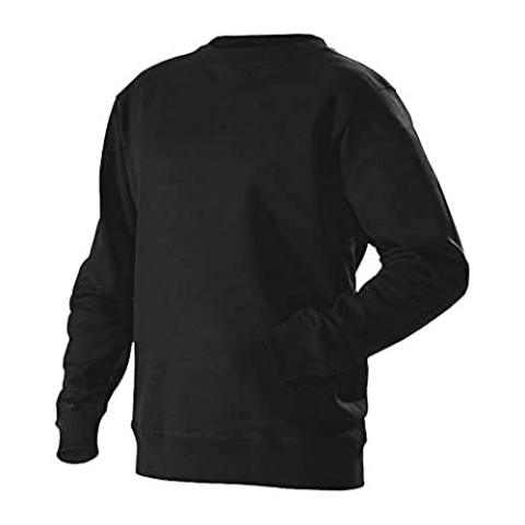 Blaklader 33651048 COLLEGE-TRIKOT MIT HALBEM REIßVERSCHLUSS, Schwarz, grootte L