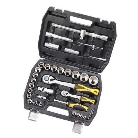 Blim Werkzeugset mit 1/2 – 17 Gläsern, 72 Zähne, universelles Gelenk, Verlängerungsstangen, für Zündkerzen, 3-Wege-Adapter, 1/4-Zoll-Werkzeuge, Schwarz