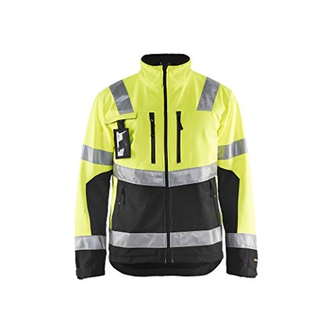 Blakläder 4900251733994 x L High Schrauben Softshell Jacke Klasse 2, Größe 4 x L gelb/schwarz