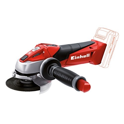 Einhell Akku-Winkelschleifer TC-AG 18/115 Li Kit Power X-Change (18 V, 115 mm Scheibendurchmesser, 28 mm Schnitttiefe, Softstart, ohne Trennscheibe, inkl. 3,0 Ah Akku und Ladegerät)