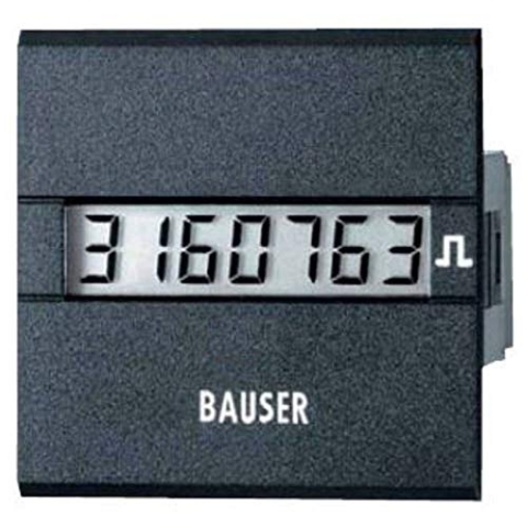 Bauser 3811.2.1.7.0.2 Zählwerk von Zeit oder von Impulse-NEU. Lösung Twin Abm. Bauform 45 x 45 mm