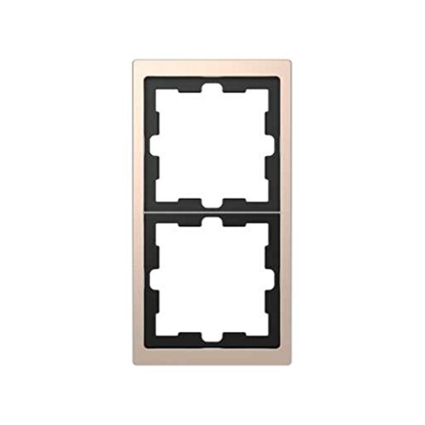 Schneider Electric mtn4020 – 6551 Rahmen 2 Elemente der Reihe d-life für senkrechte und waagerechte, Champagne