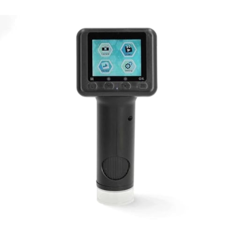 Microscope Camera - Maximum battery play time: 5 hrs - Built-in microphone - 1080P - up to 48MP - 2”Inch Screen - Black