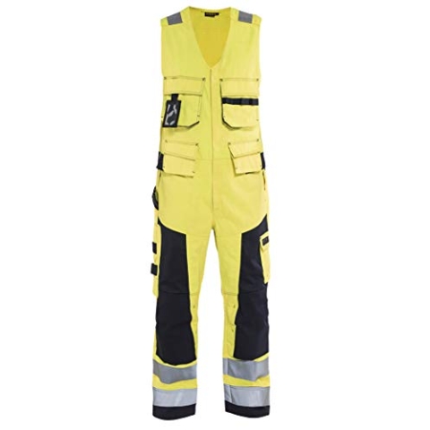 Blaklader 26781514 ÄRMELLOSER MULTINORM-OVERALL, Gelb/Marine, grootte C156