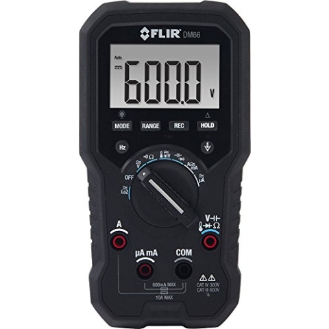 FLIR DM66 TRMS Multimeter mit VFD-Modus für Elektriker und Monteure
