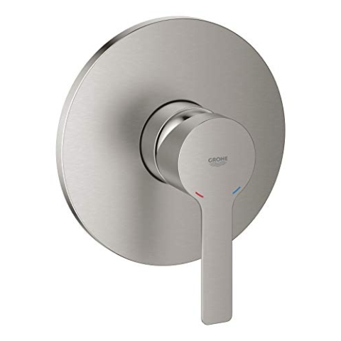Grohe Lineare Einhand-Brausebatterie Fertigmontageset kompatibel mit Rapido SmartBox supersteel 24063DC1