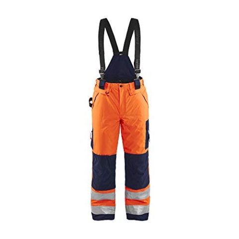 Blakläder Winterlatzhose "High Vis" Klasse 3 Größe, 1 Stück, D100, orange/marineblau, 188519775389D100