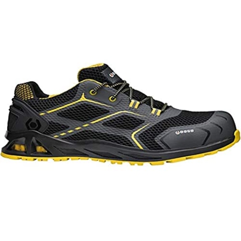 BASE Protection Unisex K-snelheid: sicherheitsschuhe, Schwarz Gelb, 42 EU