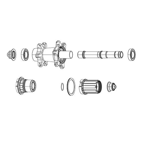 Set Nucleo Zip XDR P/BUJE ZR1 12 x 142 mm/Wachs RAP
