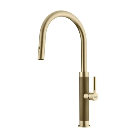 Franke 115.0711.558, Küchenarmatur Mythos Masterpiece pull-out spray, Gold