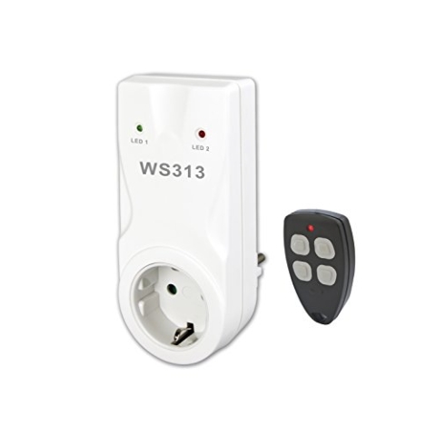 Elektrobock WS313 Fernbedienung mit Empfänger Zwischensteckdose, 3 V