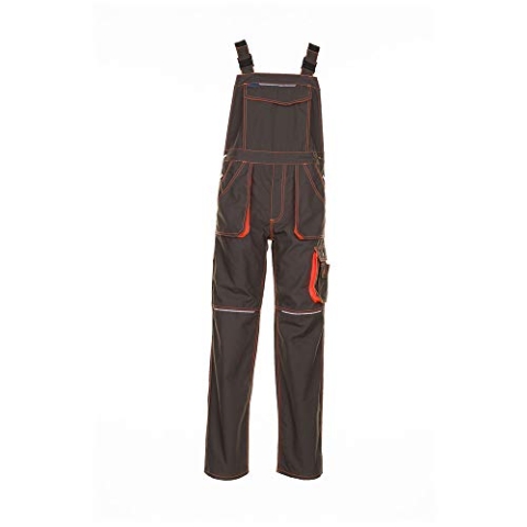 Planam Größe 42 Unisex Basalt Neon Latzhose Oliv orange Modell 6232