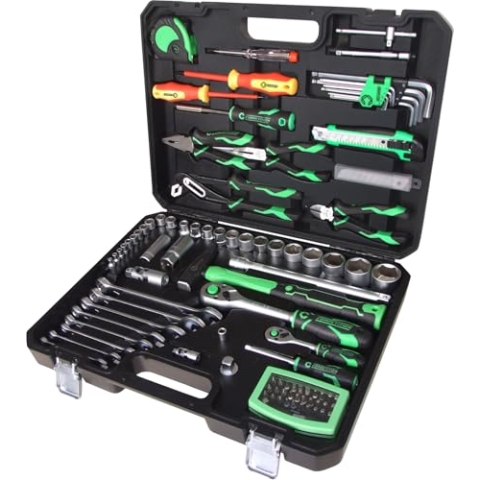 KS Tools 512.0107 COMPETITION 1/4"+1/2" Universal-Werkzeug-Satz, 106-tlg
