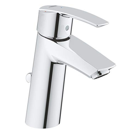 Grohe Start Badarmatur - Waschtischarmatur mit Zugstange, M-Size chrom 23552001 Silber