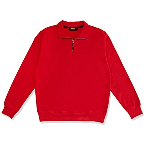 Blaklader 33691158 SWEATSHIRT MIT HALBEM REIßVERSCHLUSS, ROT, grootte XS