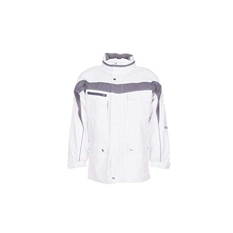 Planam Größe XS Herren Plaline Winter Allwetterjacke reinweiß Zink Modell 2573