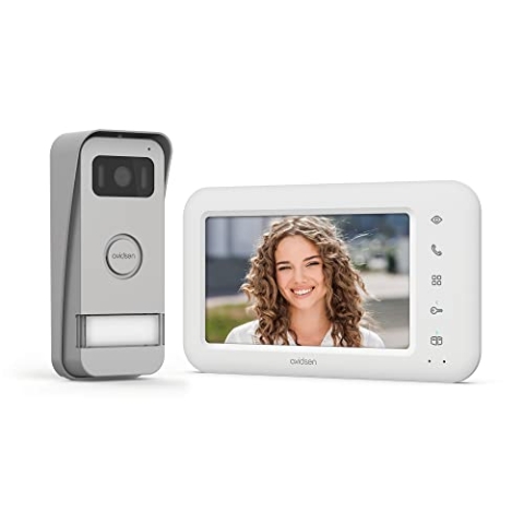 Elia Avidsen Video-Türsprechanlage, Farbe 7 Zoll, LCD, 2 Drähte, umweltfreundlich, Türöffnungssteuerung,