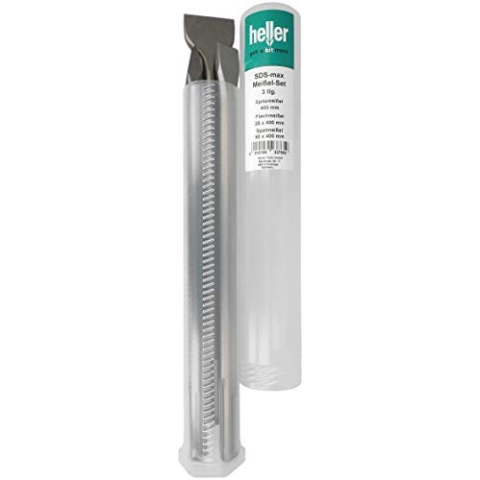 Heller Tools 2511 Heller Standard SDS-max Meißel-Set 3teilig spitzmeissel, flachmeissel, spatmeissel, sds max meissel set