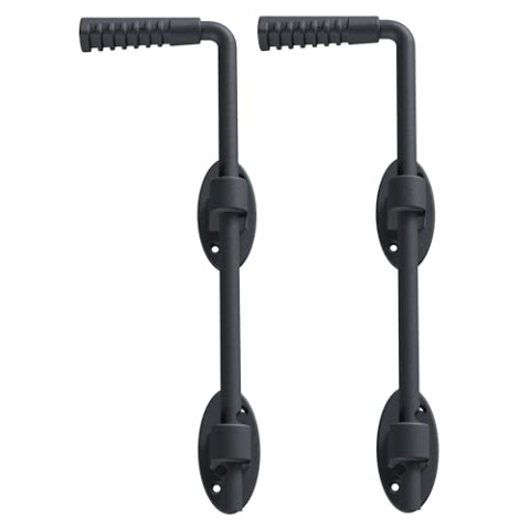 Alberts 839154 Bodenschieber Ovado | verzinkt, graphitgrau kunststoffbeschichtet | Größe 400 x 16 mm | 2er Set