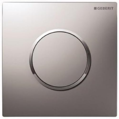 Geberit Fertigmontageset HyTronic pneumatisch 116015KH1, Design Sigma 10, Hochglanz verchromt