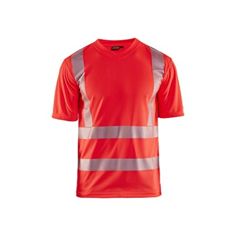 Blaklader 33861013 UV T-SHIRT HIGH VIS , Rotes Hochvisier, grootte XXL