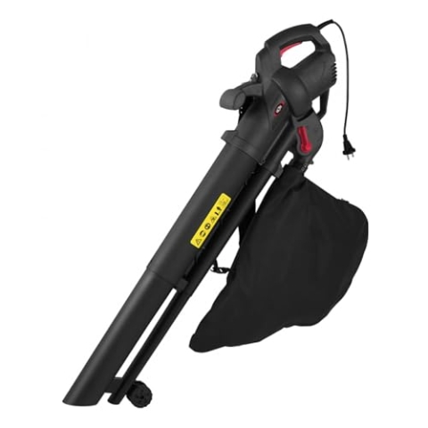 FEIDER RAC3000EB Akku Laubsauger, Laubbläser & Häcksler - Saug- und Blasfunktion - Blätter & Unkraut - Tragbarer Häcksler mit Sammelbehälter 35L - Gebläsegeschwindigkeit 270km/h
