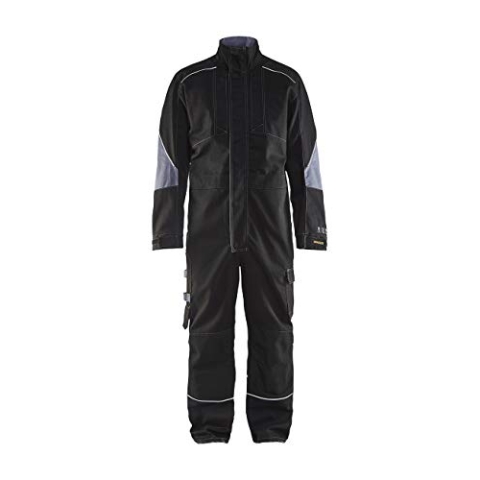 Blaklader 60611516 ANTI-FLAMMEN-OVERALL, Schwarz/ Grau, grootte C56