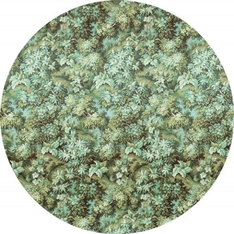 Komar DOT runde und selbstklebende Vlies Fototapete Greenery - Ø Durchmesser 125 cm - 1 Stück - Tapete, Dekoration, Wandtapete, Wandbild, Wandbelag, Designtapete - D1-024