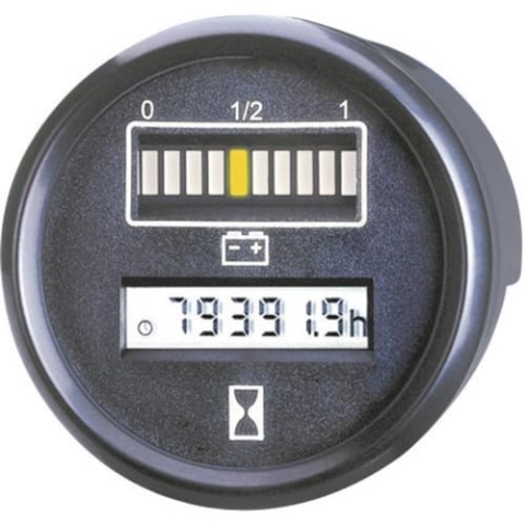 Bauser Controller von Zeit und Batterie 830 1 24 V 0 – 99999.9 H Abm. Bauform Ø 52 mm