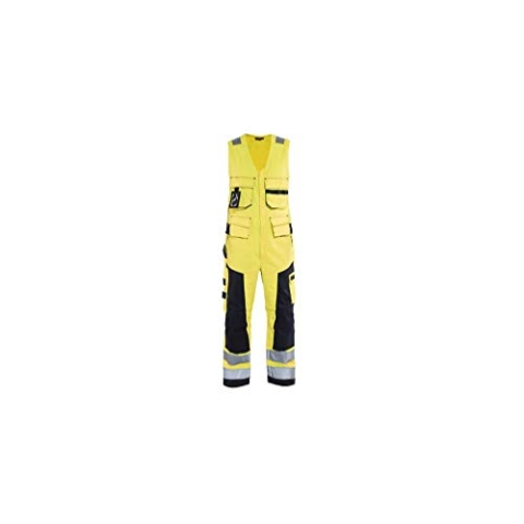 Blaklader 26781514 ÄRMELLOSER MULTINORM-OVERALL, Gelb/Marine, grootte C58