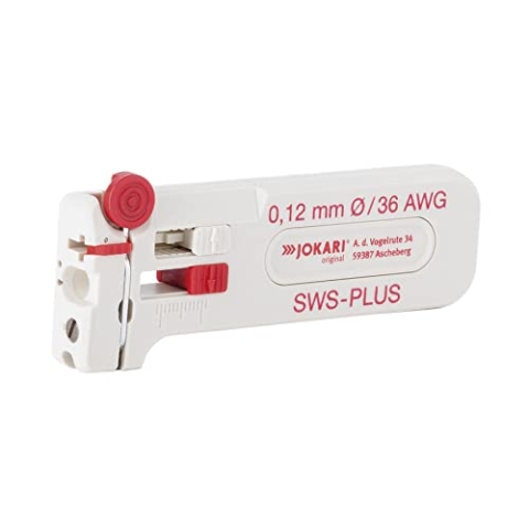 JOKARI 40075 Mini-Präzisions-Abisolierwerkzeug SWS-Plus 040 zum Entmanteln von Leitern und Litzen AWG 26/0,40 mm Ø