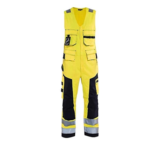 Blaklader 26781514 ÄRMELLOSER MULTINORM-OVERALL, Gelb/Marine, grootte C146