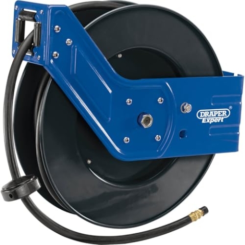 DRAPER rah15 Roll-Air Schlauch auf Spule, blau, 15 m