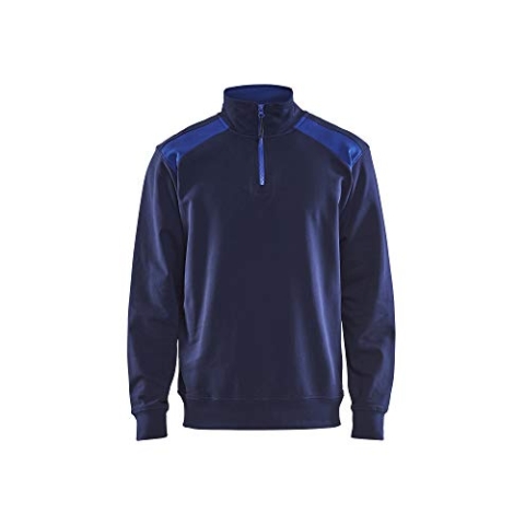 Blakläder Sweater mit 1/2-Reißverschluss Größe, 1 Stück, XS, marineblau/kornblau, 335311588985XS