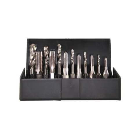 SW-Stahl 82230L Bohr + Gewindebitsatz 1/4 Zoll HSS geschliffen, 12 teilig M3-4-5-6-8-10