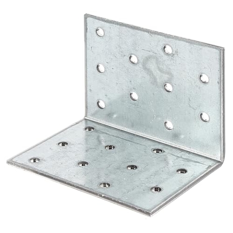 Alberts 820282 Lochplattenwinkel | sendzimirverzinkt | 60 x 60 x 80 mm | 25er Set