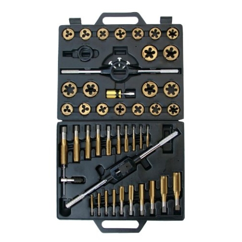 SW-Stahl 82255L Gewindeschneidkoffer 45tlg TITAN-Nitriert, Wolframstahl