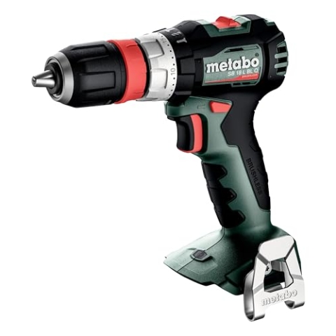 metabo Akku-Schlagbohrschrauber SB 18 L BL Q - 18 V, 65 Nm, 13mm Spannweite - Brushless, LED-Licht, kompakt & leistungsstark für Bohren & Schrauben in Holz, Stahl & Mauerwerk - Mit praktischer metaBOX