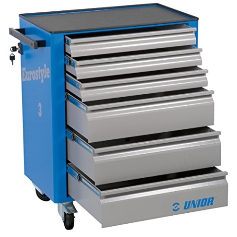 Unior Herren URT503 Werkzeugwagen Eurostyle, Blau-blau/grau
