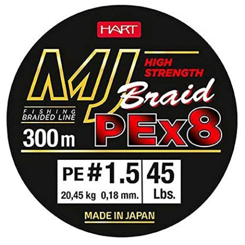 B/300m HART MJ BRAID Multicolor 0,25mm