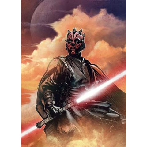 Komar Vlies Fototapete | Star Wars Classic Darth Maul | Größe: 200 x 280 cm (Breite x Höhe), Bahnbreite 50 cm | Tapete, Wandbild, Dekoration, Wandbelag, Kinderzimmer, | DX4-041, bunt