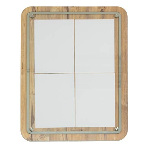 Securit MCS-4A4-OAK Schaukasten Glass Star, 4 x DIN A4 Seiten, Eiche